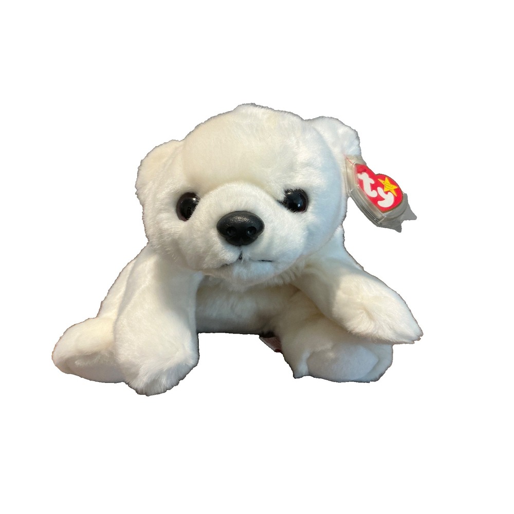 TY Chilly the Polar Bear White Plush Stuffed Animal Vintage 1998